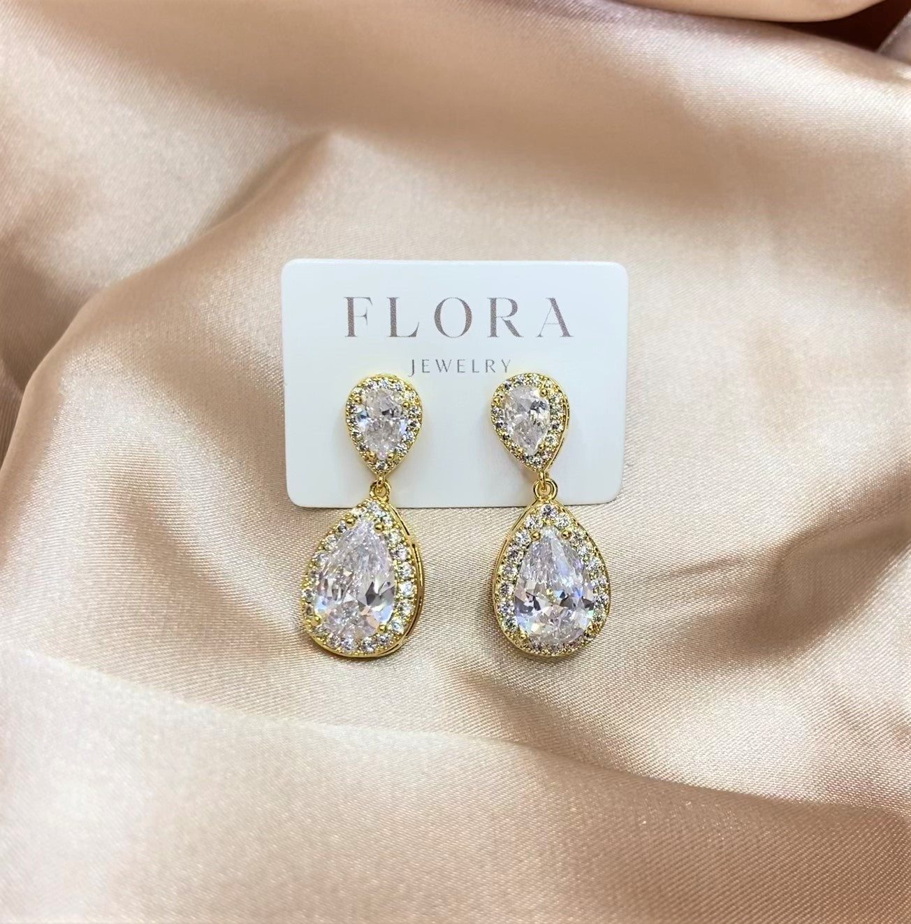 14k gold plated earrings for wedding party